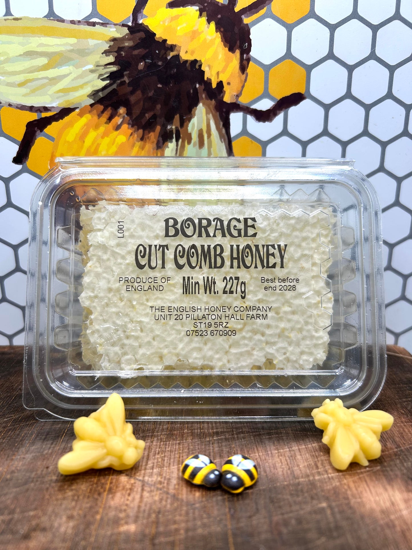 English Borage Cut Comb (Min 227g)