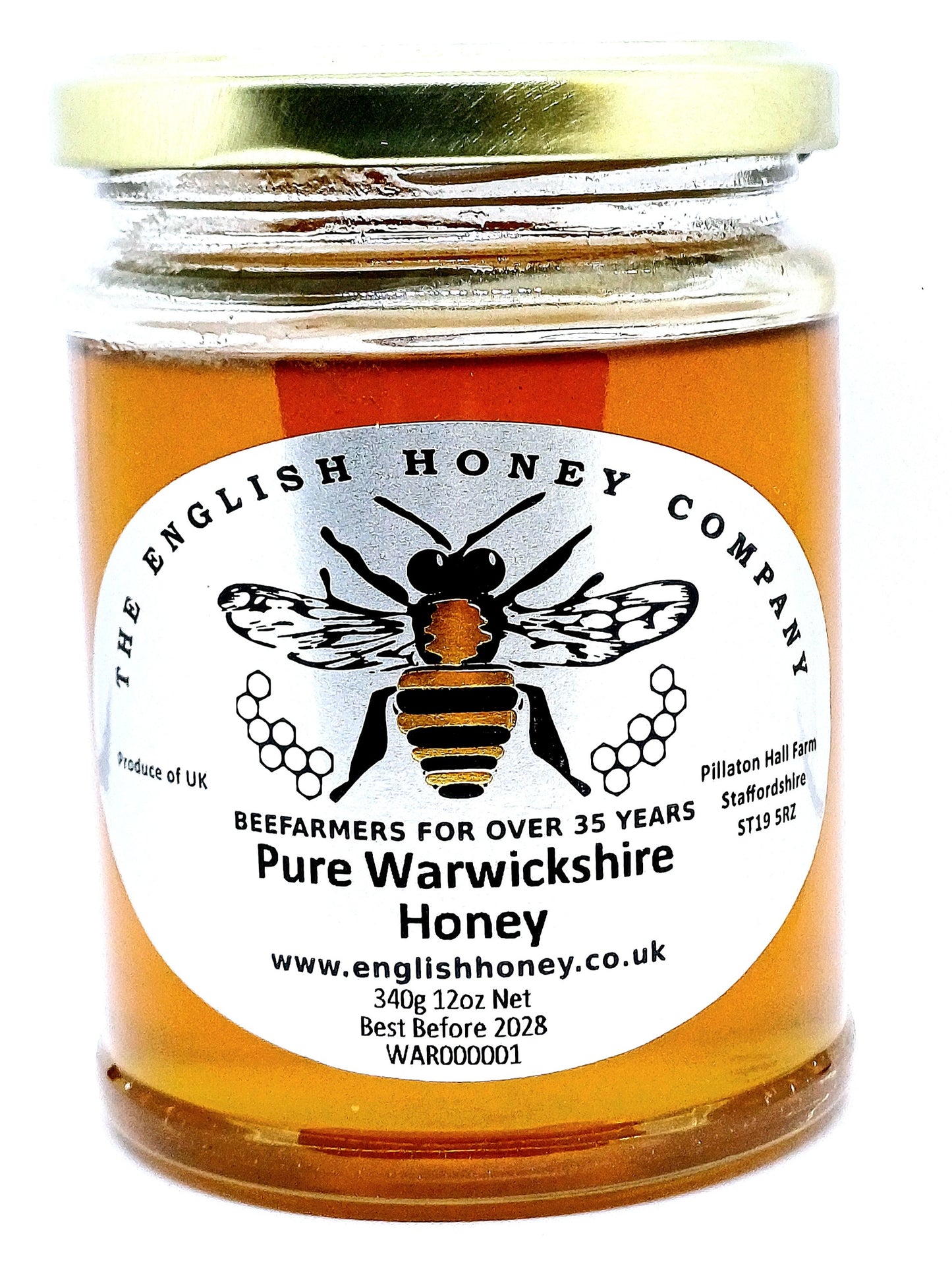 Pure Warwickshire Runny Honey (340g)